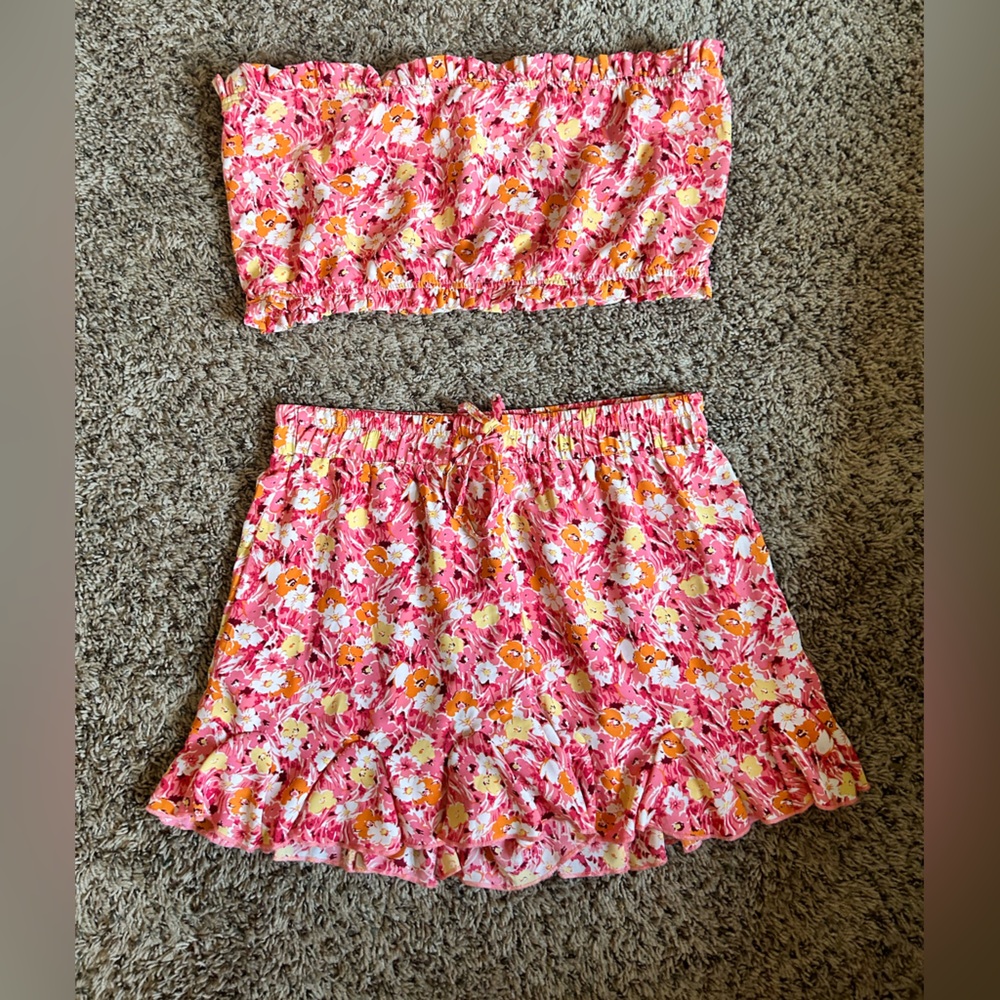 Pink Lily Two Piece Set Worn Once!